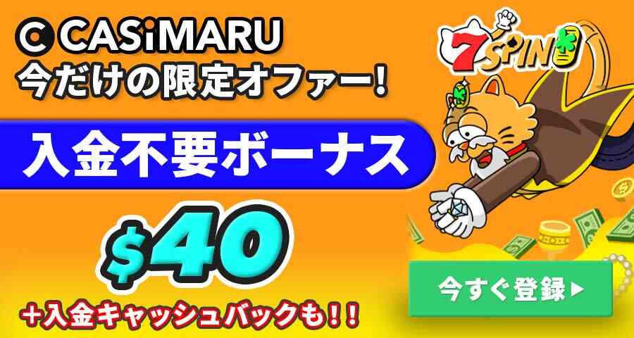 7スピンカジノのボーナスバナー