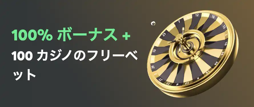 BCゲームの初回入金カジノボーナスのバナー
