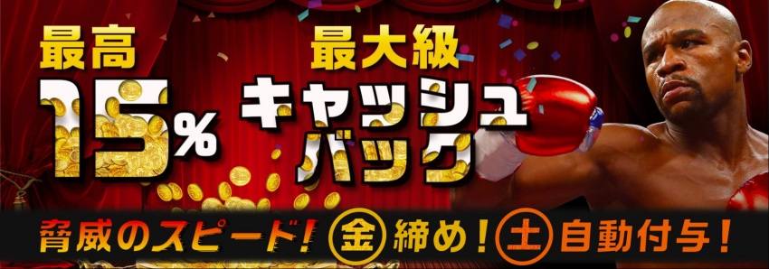ベットランクのキャッシュバックボーナス