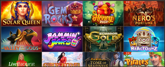 ジョイカジノのゲームラインナップ
